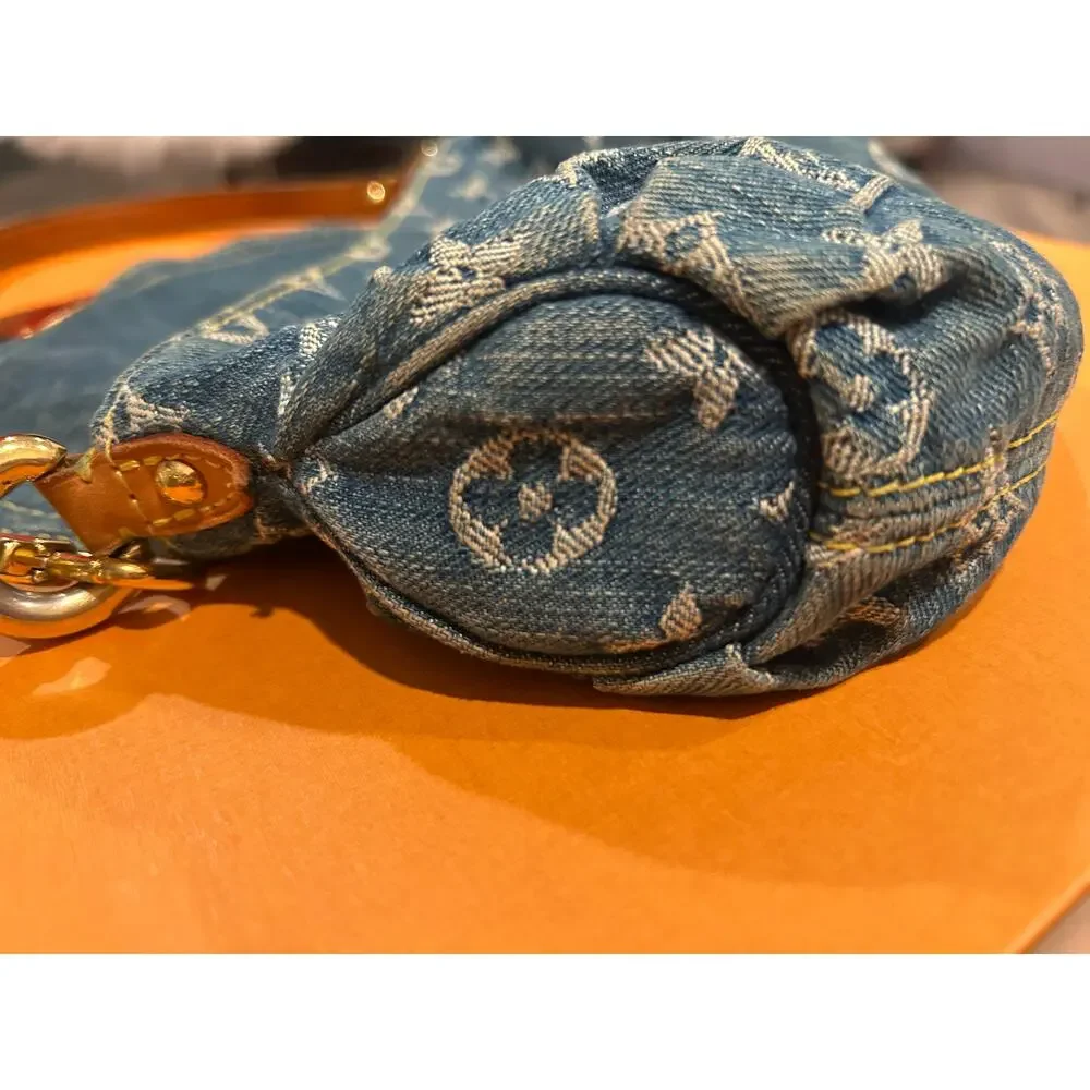 Louis Vuitton LV Pleaty in Monogram Denim with box and dust bag